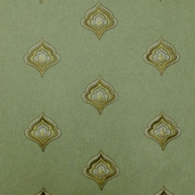 Murphy 5032 Col Sage Embroidered Drapery Fabric