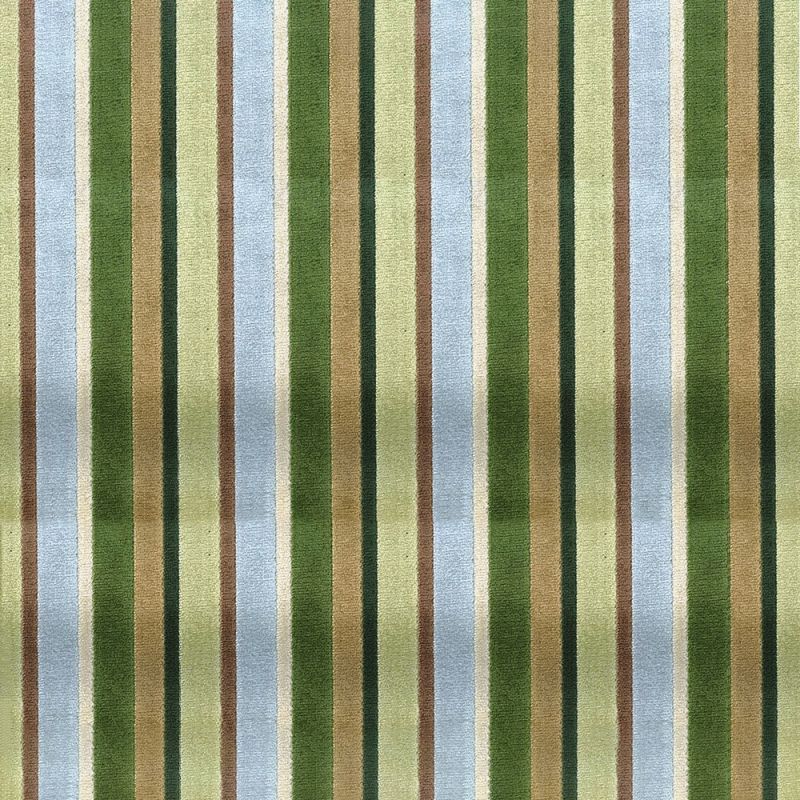 SEATTLE GARDEN Stripe Velvet Upholstery Fabric ...