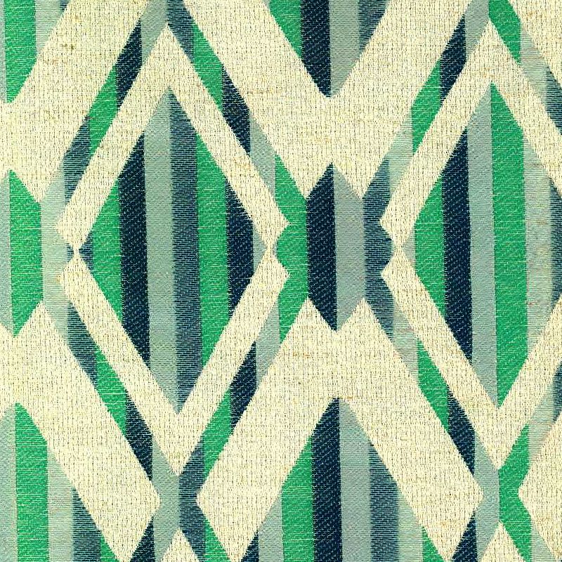 Bailey Turquoise Diamond Jacquard Upholstery And Drapery Fabric