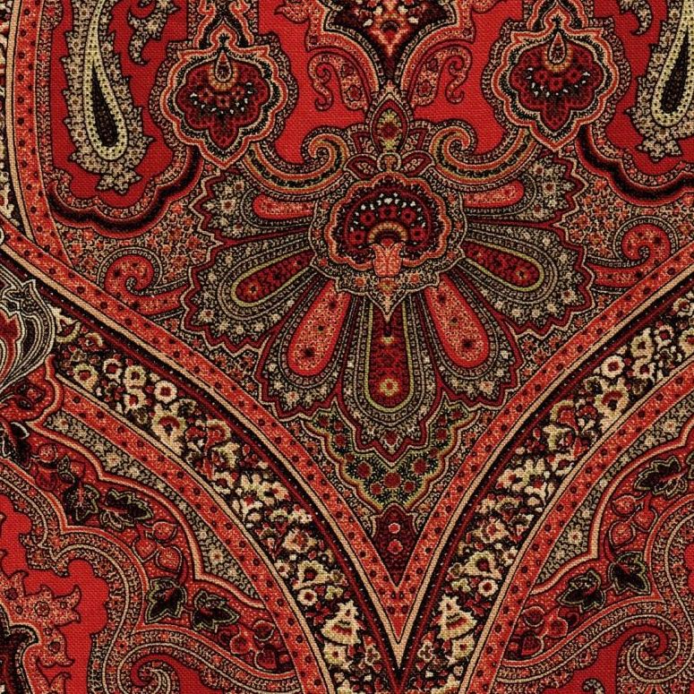 P Kaufmann Lyric Ladybug Paisley Linen Upholstery And Drapery