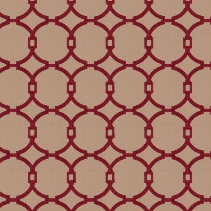 Trend 03186 Vy Brick Lattice Embroidered Drapery Fabric